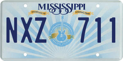 MS license plate NXZ711