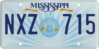 MS license plate NXZ715