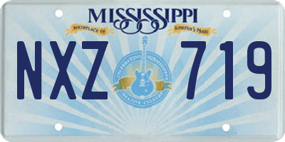 MS license plate NXZ719