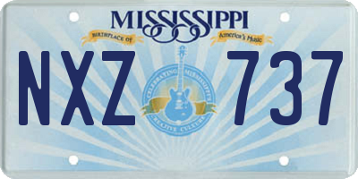 MS license plate NXZ737