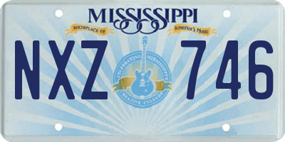MS license plate NXZ746