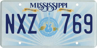MS license plate NXZ769