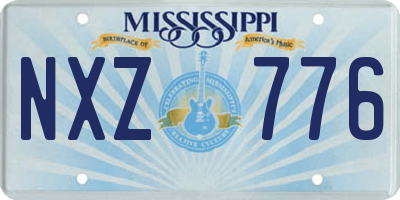 MS license plate NXZ776