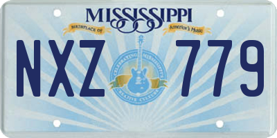 MS license plate NXZ779