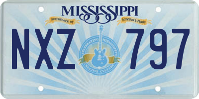 MS license plate NXZ797