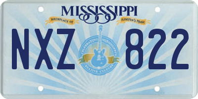 MS license plate NXZ822