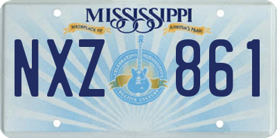 MS license plate NXZ861