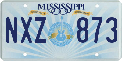 MS license plate NXZ873