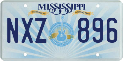 MS license plate NXZ896