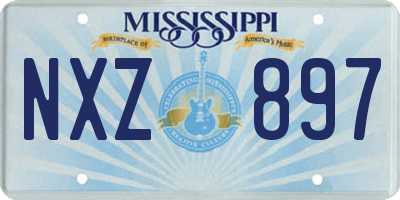 MS license plate NXZ897