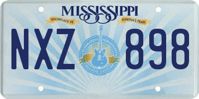 MS license plate NXZ898