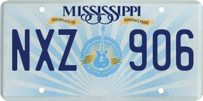 MS license plate NXZ906