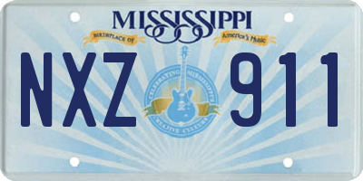 MS license plate NXZ911