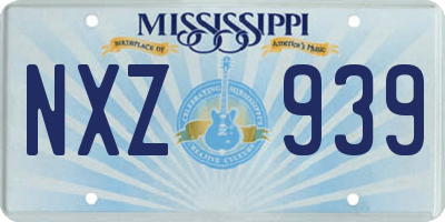 MS license plate NXZ939