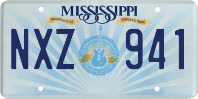 MS license plate NXZ941