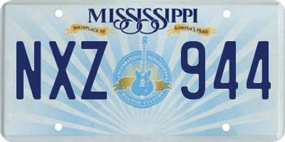 MS license plate NXZ944