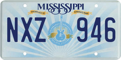 MS license plate NXZ946