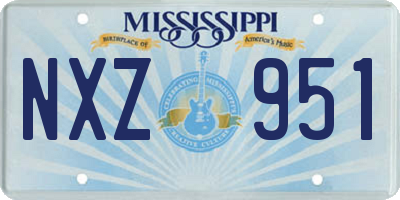 MS license plate NXZ951