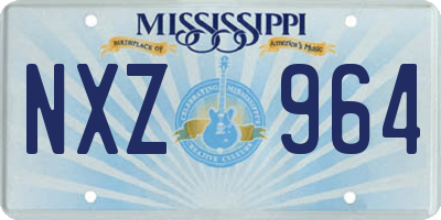 MS license plate NXZ964
