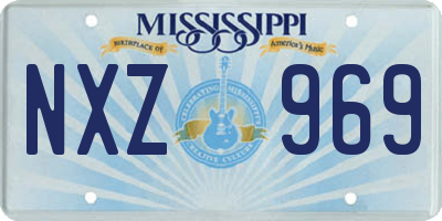 MS license plate NXZ969