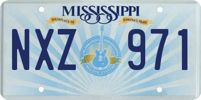 MS license plate NXZ971