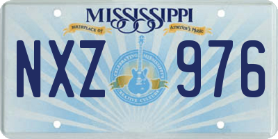 MS license plate NXZ976