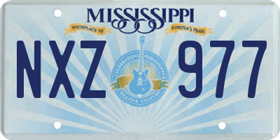 MS license plate NXZ977