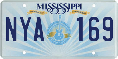 MS license plate NYA169