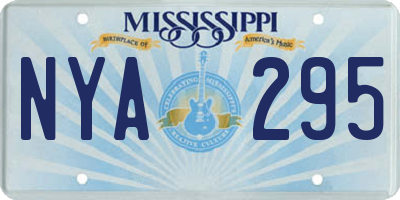 MS license plate NYA295