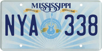 MS license plate NYA338