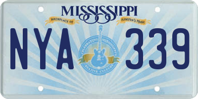 MS license plate NYA339