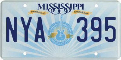 MS license plate NYA395