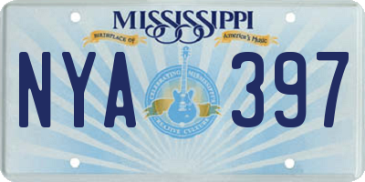 MS license plate NYA397