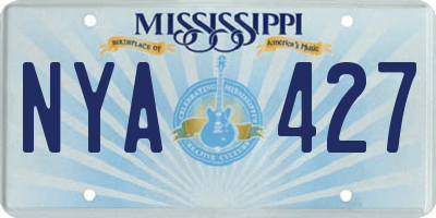 MS license plate NYA427