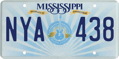 MS license plate NYA438
