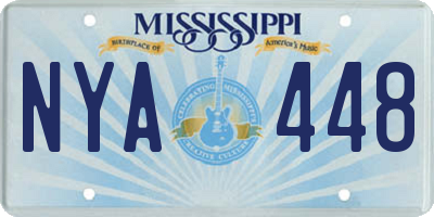 MS license plate NYA448
