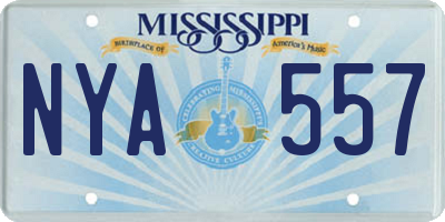 MS license plate NYA557