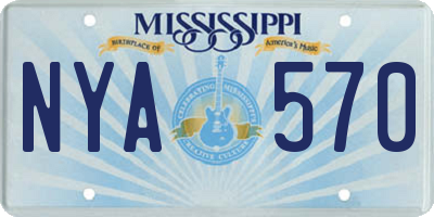 MS license plate NYA570