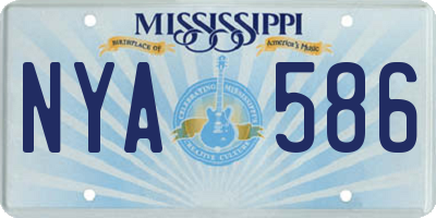 MS license plate NYA586