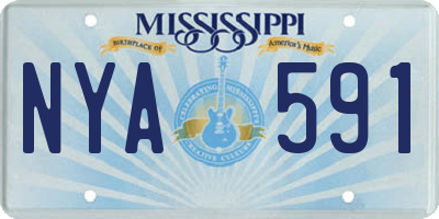 MS license plate NYA591