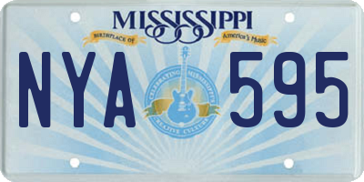 MS license plate NYA595