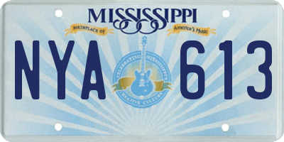 MS license plate NYA613