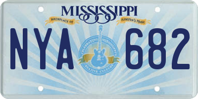 MS license plate NYA682