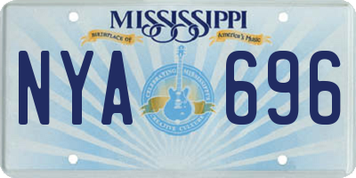 MS license plate NYA696