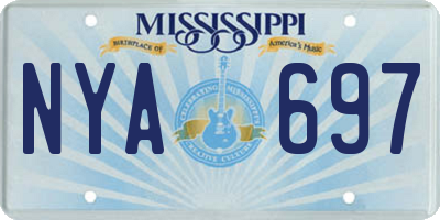 MS license plate NYA697