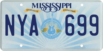 MS license plate NYA699