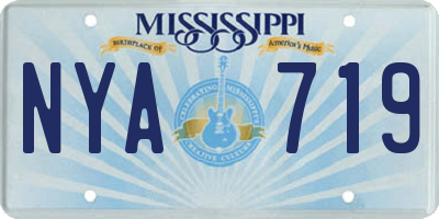 MS license plate NYA719