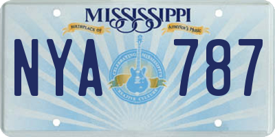 MS license plate NYA787