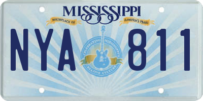 MS license plate NYA811