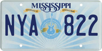 MS license plate NYA822
